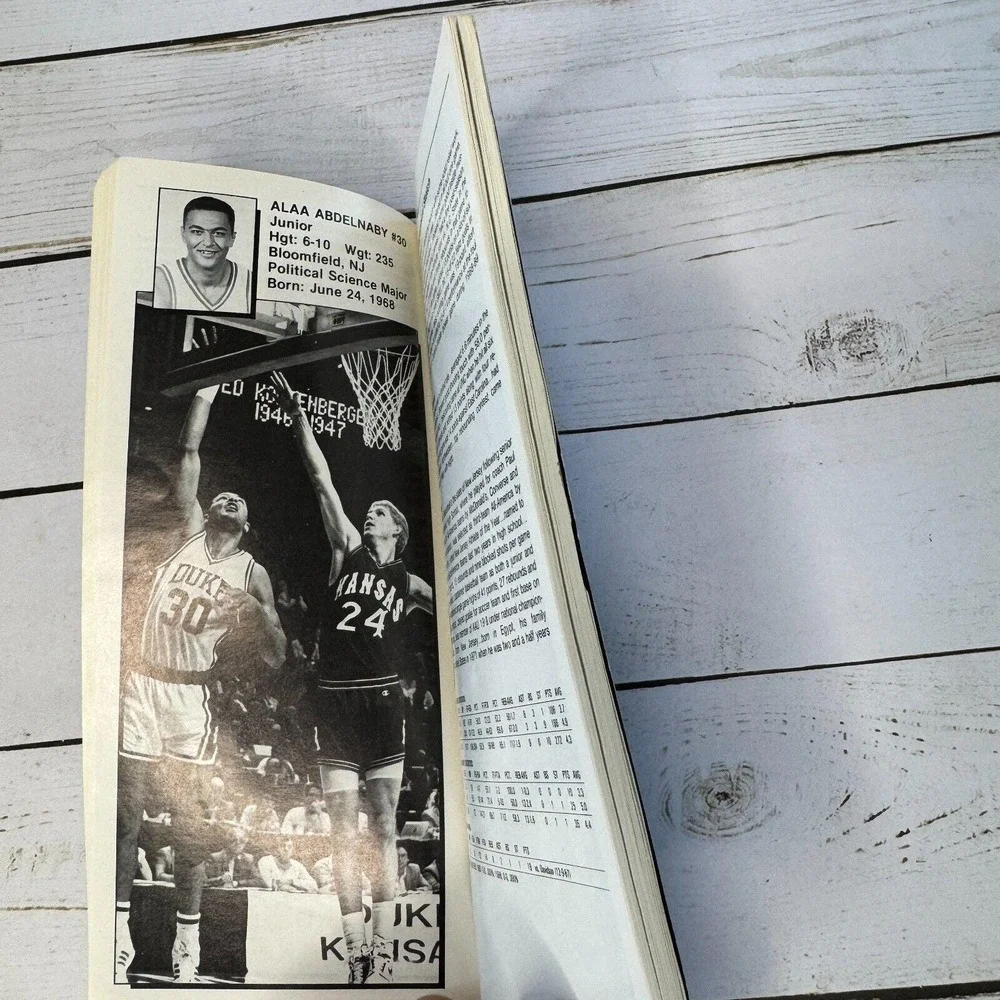 Vintage Duke Basketball 1988-89 Media Guide ACC Danny Ferry NCAA Memorabilia